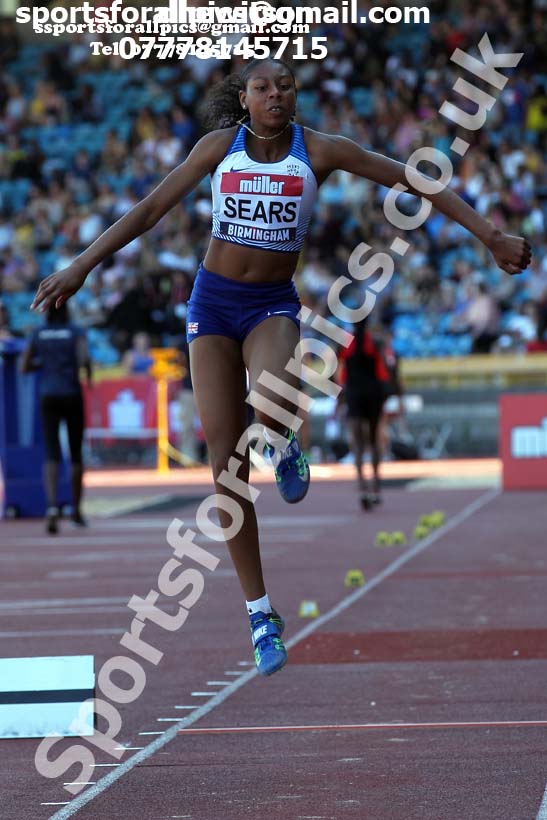Womens triple jump, 2019 Muller British Championships, Alexander Stadium, Birmingham. Photo: David T. Hewitson/Sports for All Pics